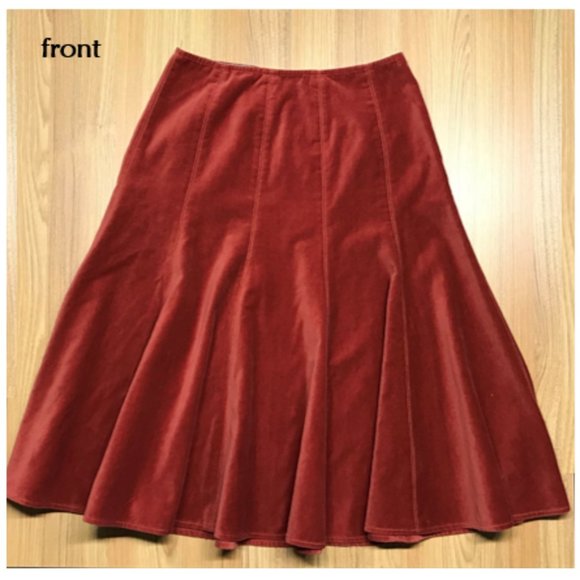 Sundance red velvet skirt - Picture 2 of 6